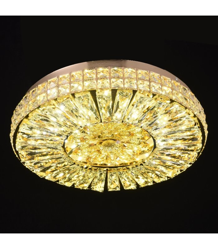 Lustra LED 48W Crystal Gold